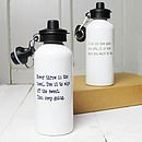 personalised cyclist's sports water bottle by snapdragon ...