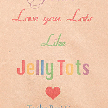 Love You Lots Like Jelly Tots Gift Bag, 4 of 4