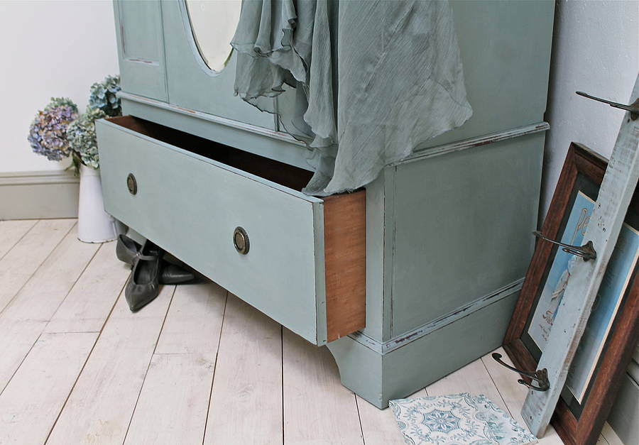 Vintage Painted Wardrobe By Distressed but not Forsaken