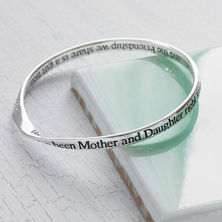 Mother And Daughter Message Bangle, 1 of 6