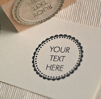 Your Text Here Rubber Stamp, 2 of 2