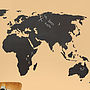 Chalkboard World Map Wall Sticker, thumbnail 4 of 7