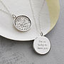 Lucky Sixpence Necklace In Sterling Silver, thumbnail 1 of 9