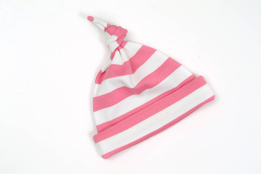 Bright Pink And White Striped Hat By Bob & Blossom | notonthehighstreet.com