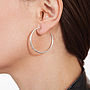 Solid Silver Hoop Earrings, thumbnail 3 of 7