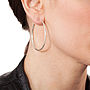 Solid Sterling Silver Hoop Earrings, thumbnail 6 of 7