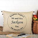  anniversary  present circle cushion by bags not  war 