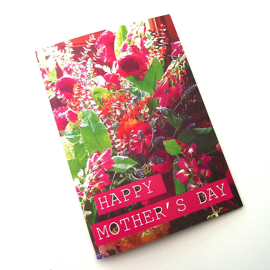 Flower Bouquet Mothers Day Card By A Ring A Day