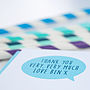 12 Blue Children's Thank You Cards, thumbnail 1 of 3