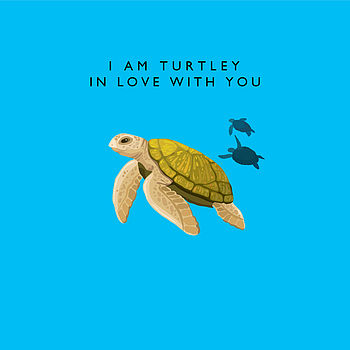 I Am Turtley In Love With You, Valentines Card, 2 of 2