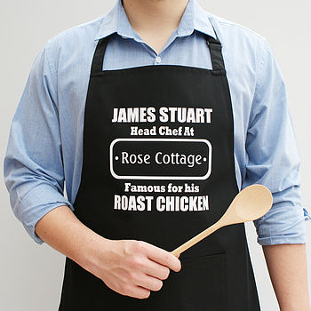 Personalised Men's Head Chef Apron, 3 of 7