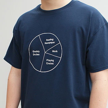 Men's Personalised Pie Chart T Shirt, 2 of 6