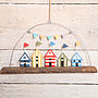 Beach Huts On A Branch Hanging Decoration, thumbnail 1 of 4