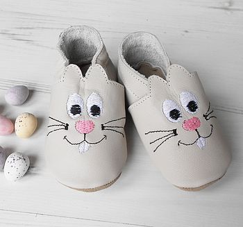 Personalised First Easter Bunny Baby Shoes, 2 of 12