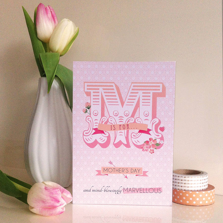Mind Blowingly Marvellous Mothers Day Card By Paperknots 