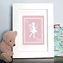 Personalised Fairy Girl Silhouette Print, thumbnail 1 of 8