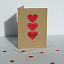 Red Poetry And Music Heart Card, thumbnail 1 of 7