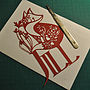 Fox Papercut Art, thumbnail 3 of 8