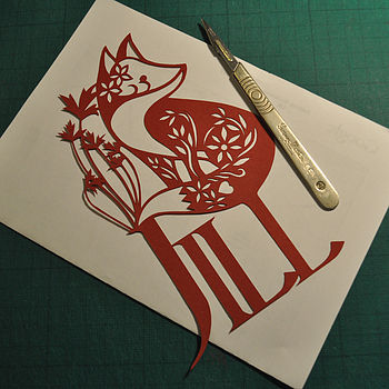 Fox Papercut Art, 3 of 8