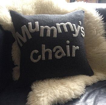 Mummy's Chair Cushion 100% Supersoft Merino, 3 of 5