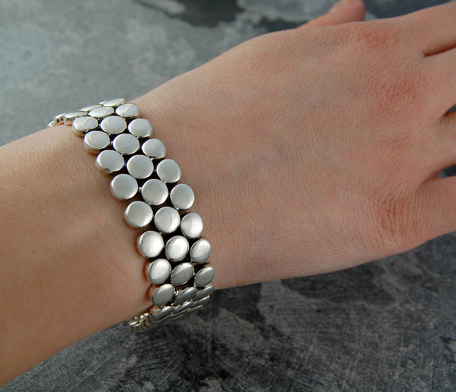 Sterling Silver Scales Necklace By Otis Jaxon