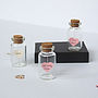 Tiny Personalised Heart Message In A Bottle, thumbnail 1 of 7