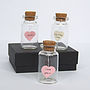 Tiny Personalised Heart Message In A Bottle, thumbnail 5 of 7
