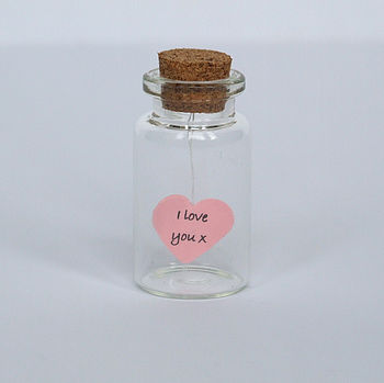 Tiny Personalised Heart Message In A Bottle, 6 of 7