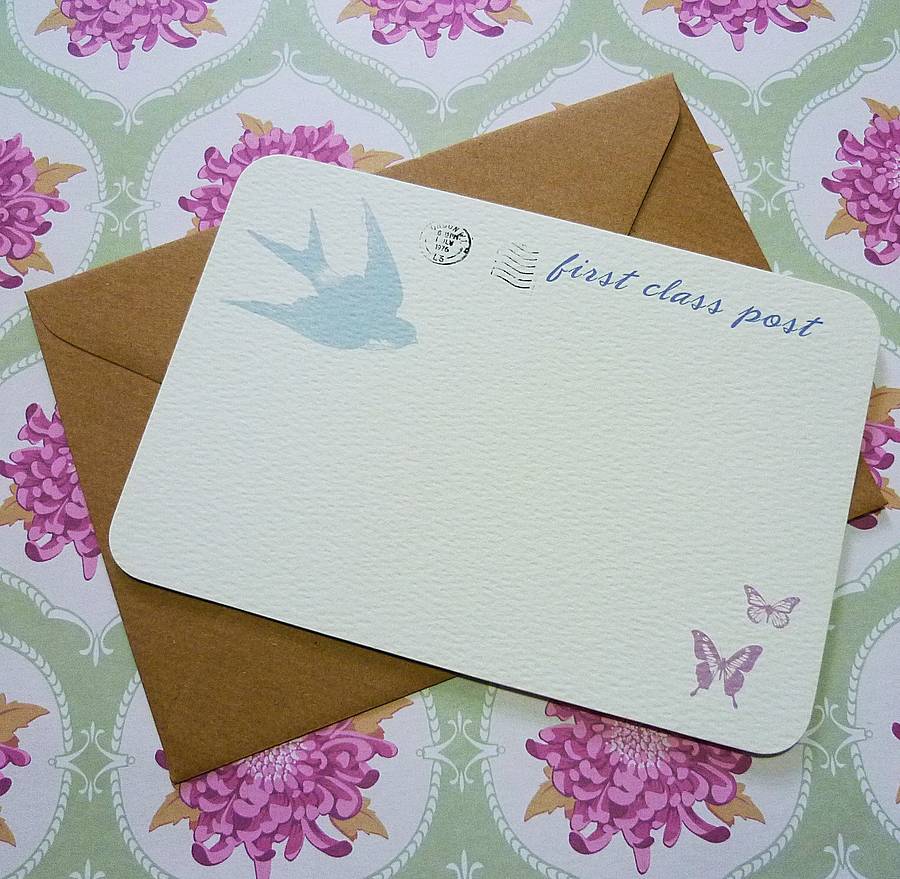 set-of-six-first-class-post-notecards-by-arbee-notonthehighstreet