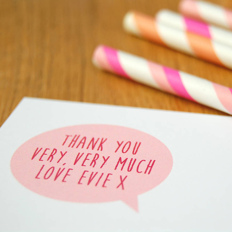12-pink-children-s-thank-you-cards-by-little-ink-notonthehighstreet