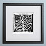 Black And White Woodcut Family Tree Print, thumbnail 3 of 5