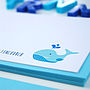 12 Personalised A6 Whale Thank You Cards, thumbnail 1 of 5