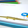 12 Personalised Crocodile Note Cards, thumbnail 2 of 4