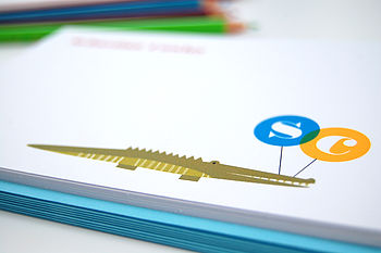 12 Personalised Crocodile Note Cards, 2 of 4