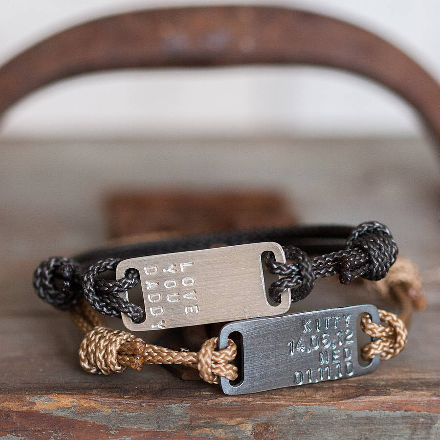 Men's Id Plate Bracelet By Chambers & Beau