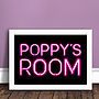 Personalised Kids Neon Sign Print, thumbnail 2 of 9