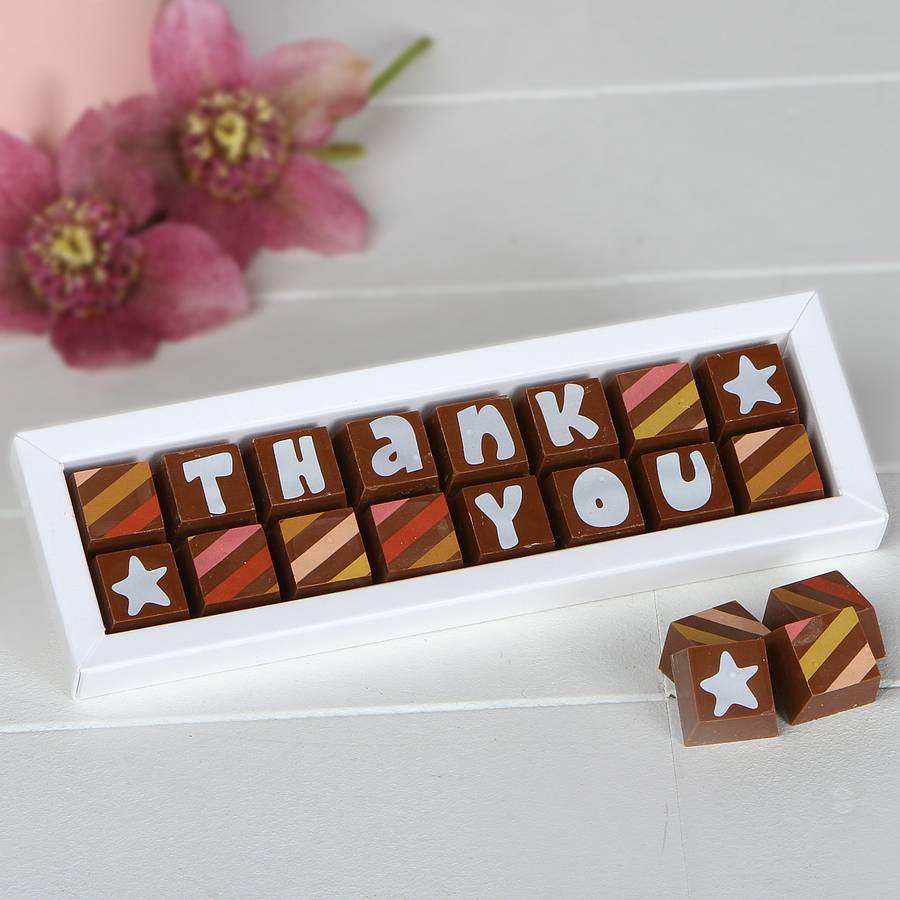 Thank You Chocolate Gift At Bethany Lindrum Blog
