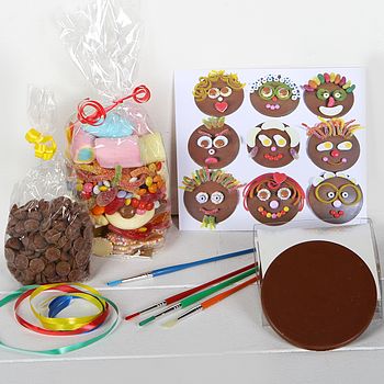 Chocolate Funny Faces Kit For Children, 3 of 12