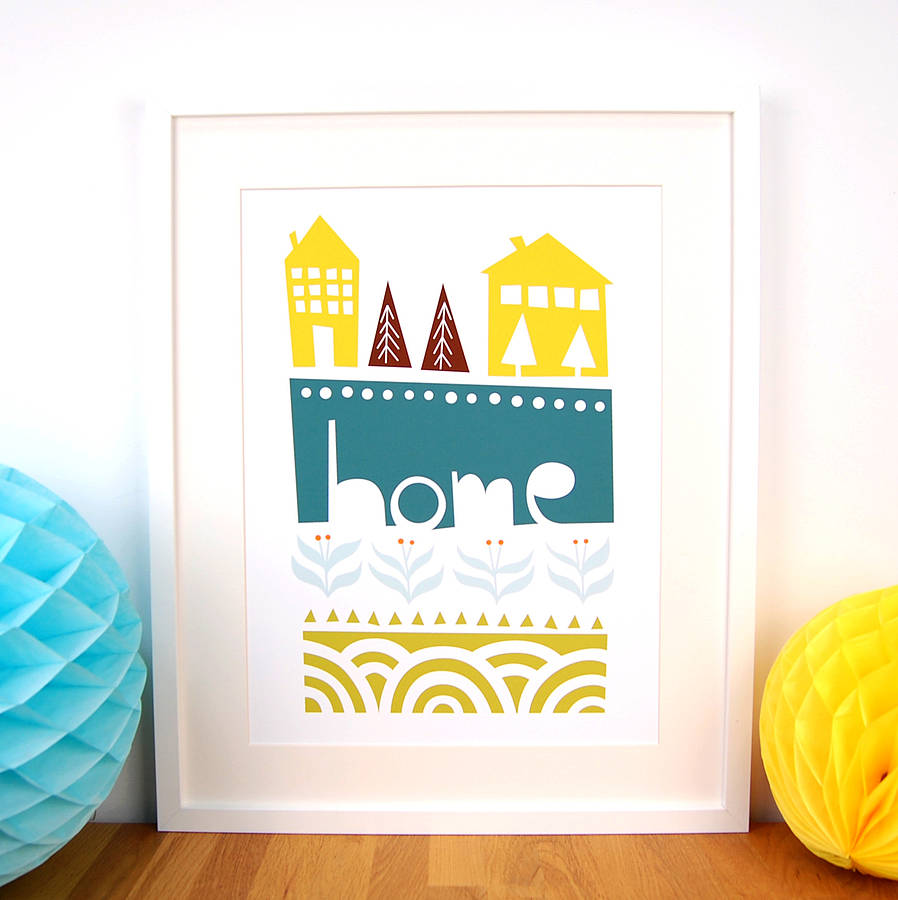 home print by little ink | notonthehighstreet.com