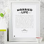 'Married Life' Modern Style Art Poem, thumbnail 1 of 3