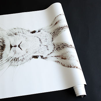 Rabbit Print Magnetic Wallpaper, 3 of 4