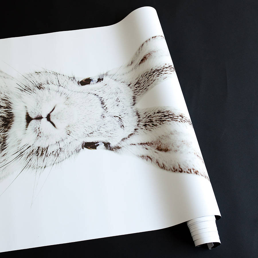 Rabbit Print Magnetic Wallpaper By Sisters Guild 