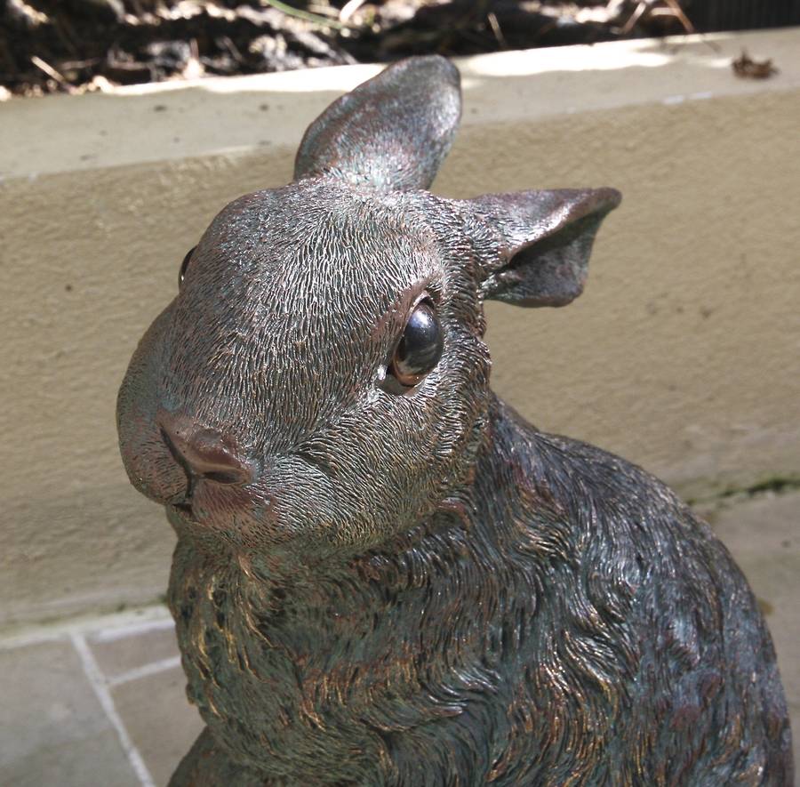 Spring Hare Garden Sculpture By London Trading Hare Standing