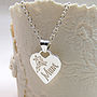 Personalised Silver Mum Heart Necklace, thumbnail 1 of 8