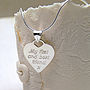 Personalised Silver Mum Heart Necklace, thumbnail 7 of 8