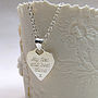Personalised Silver Mum Heart Necklace, thumbnail 2 of 8