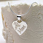 Personalised Silver Mum Heart Necklace, thumbnail 6 of 8