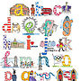 A to Z of London Print, thumbnail 2 of 2