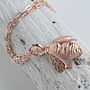 Bee Necklace, Sterling Silver And Rose Gold Plated, thumbnail 6 of 10