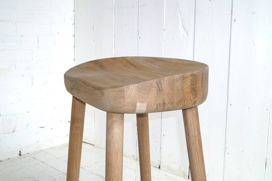 weathered oak bar stool by eastburn country furniture